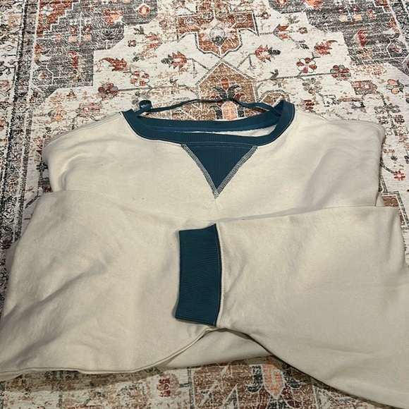 Free People Classic Crewneck Color Block Sweatshirt - Picture 5 of 9